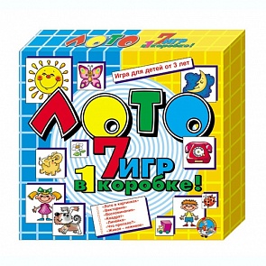 Игра - Лото «7 игр в 1 коробке» (Десятое Королевство, 00042ДК)